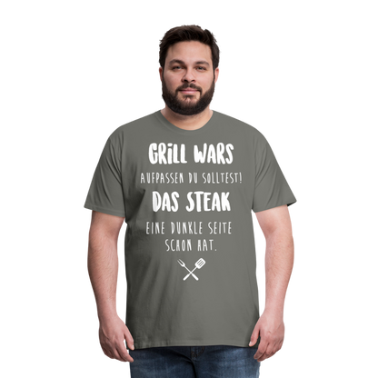 Männer Premium T-Shirt Grill WARS - Asphalt