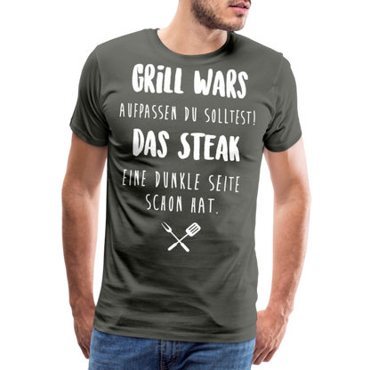 Männer Premium T-Shirt Grill WARS - Asphalt