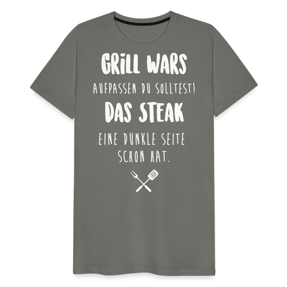 Männer Premium T-Shirt Grill WARS - Asphalt