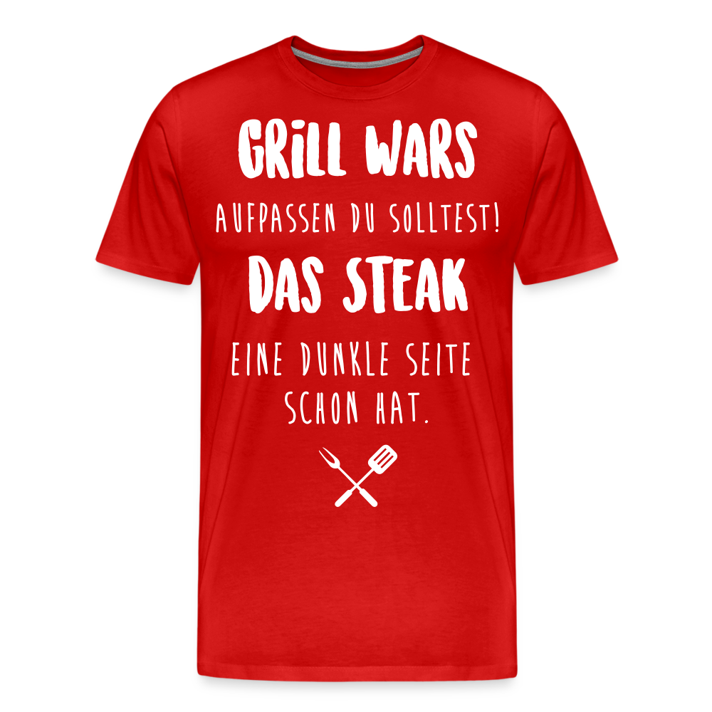 Männer Premium T-Shirt Grill WARS - Rot