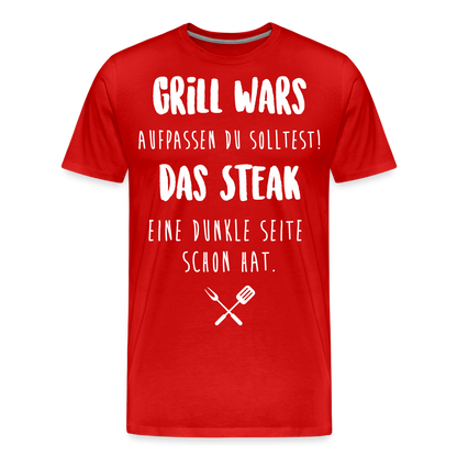 Männer Premium T-Shirt Grill WARS - Rot