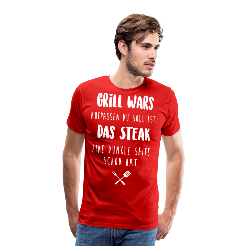 Männer Premium T-Shirt Grill WARS - Rot