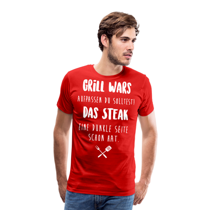 Männer Premium T-Shirt Grill WARS - Rot