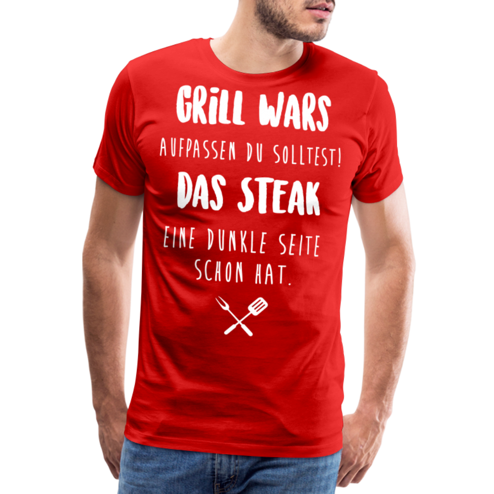 Männer Premium T-Shirt Grill WARS - Rot