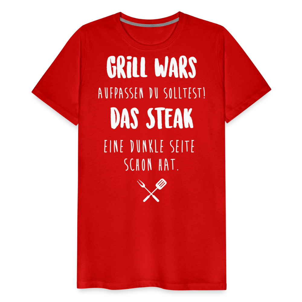 Männer Premium T-Shirt Grill WARS - Rot