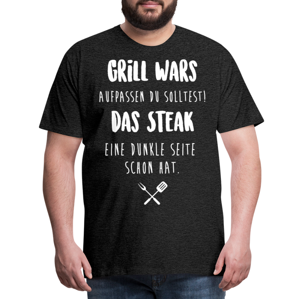 Männer Premium T-Shirt Grill WARS - Anthrazit