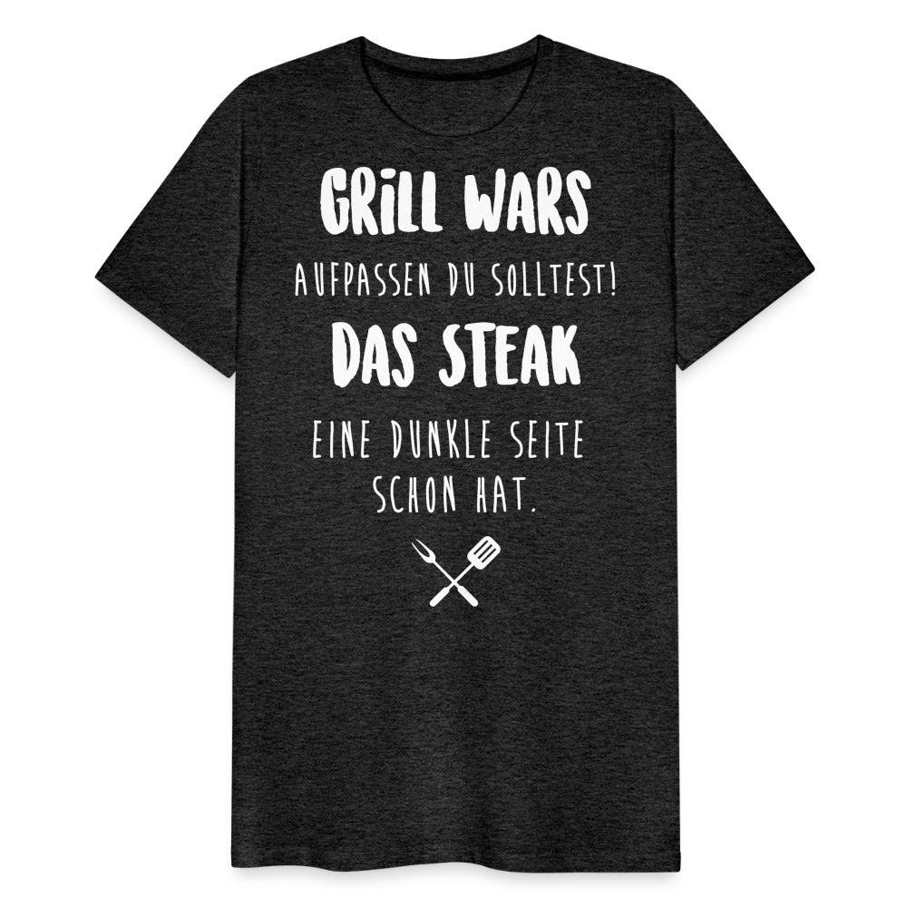 Männer Premium T-Shirt Grill WARS - Anthrazit