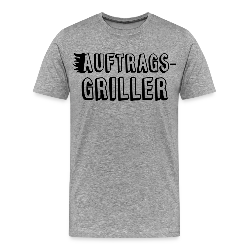 Männer Premium T-Shirt - Auftragsgriller - Grau meliert