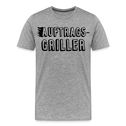 Männer Premium T-Shirt - Auftragsgriller - Grau meliert