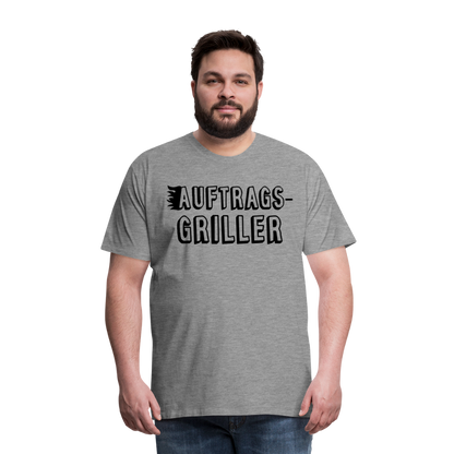 Männer Premium T-Shirt - Auftragsgriller - Grau meliert