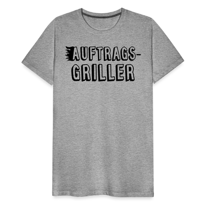 Männer Premium T-Shirt - Auftragsgriller - Grau meliert