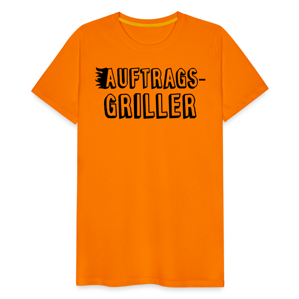 Männer Premium T-Shirt - Auftragsgriller - Orange