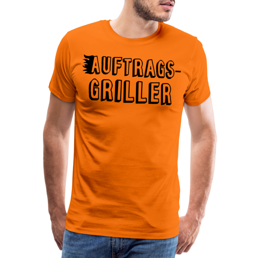 Männer Premium T-Shirt - Auftragsgriller - Orange