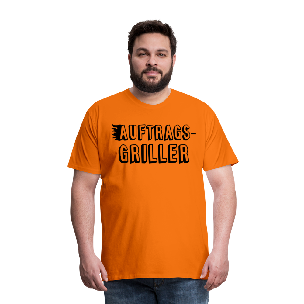 Männer Premium T-Shirt - Auftragsgriller - Orange