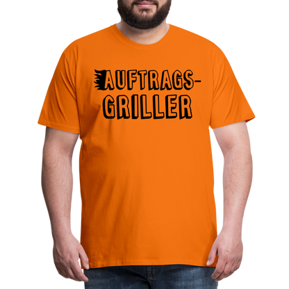 Männer Premium T-Shirt - Auftragsgriller - Orange