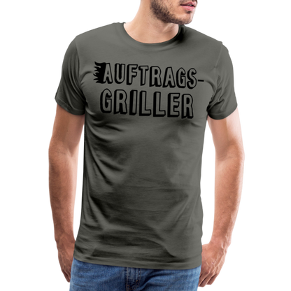 Männer Premium T-Shirt - Auftragsgriller - Asphalt