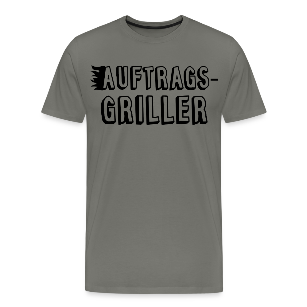 Männer Premium T-Shirt - Auftragsgriller - Asphalt