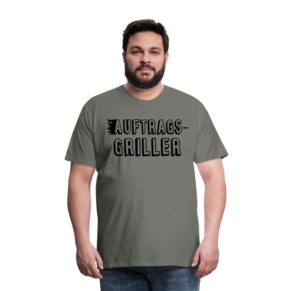 Männer Premium T-Shirt - Auftragsgriller - Asphalt