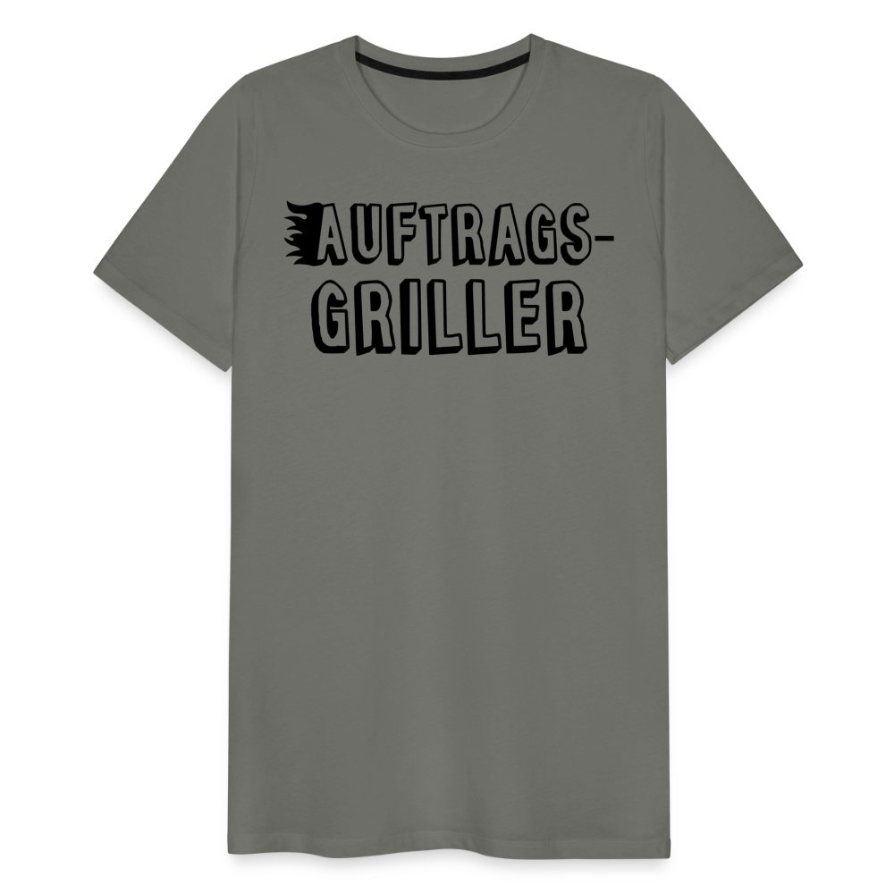 Männer Premium T-Shirt - Auftragsgriller - Asphalt