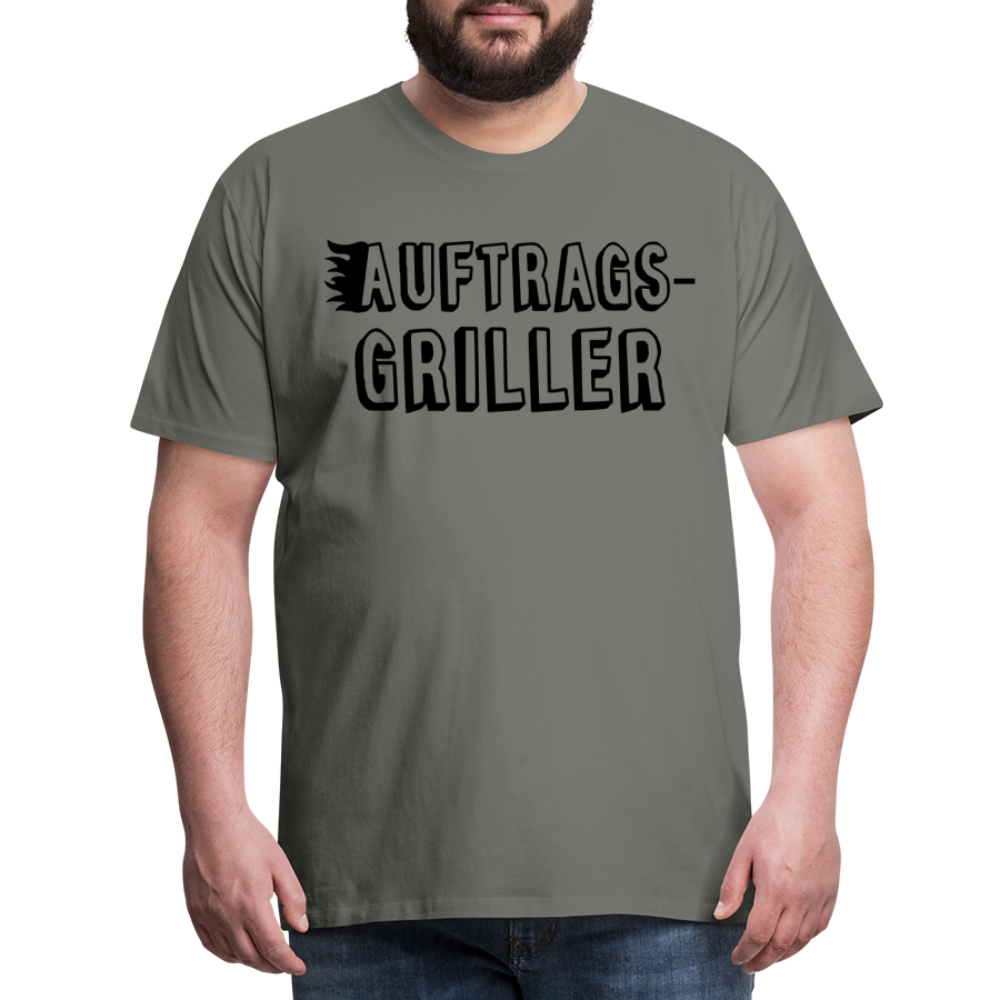 Männer Premium T-Shirt - Auftragsgriller - Asphalt