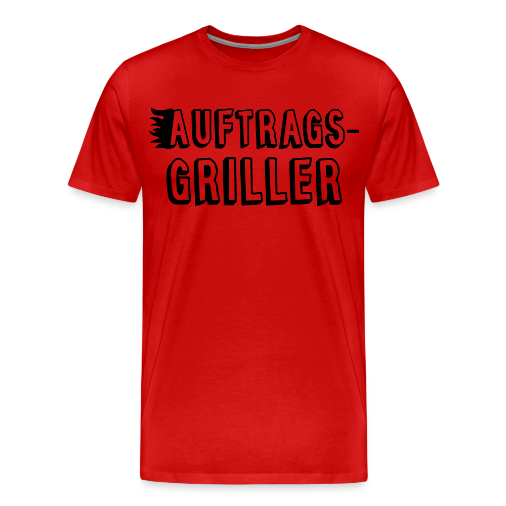 Männer Premium T-Shirt - Auftragsgriller - Rot