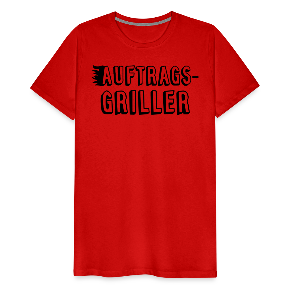 Männer Premium T-Shirt - Auftragsgriller - Rot