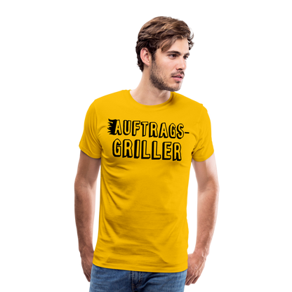 Männer Premium T-Shirt - Auftragsgriller - Sonnengelb