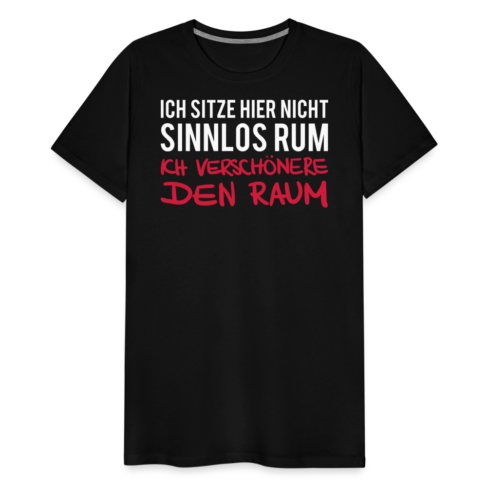 Männer Premium T-Shirt Ich sitze hier - Schwarz