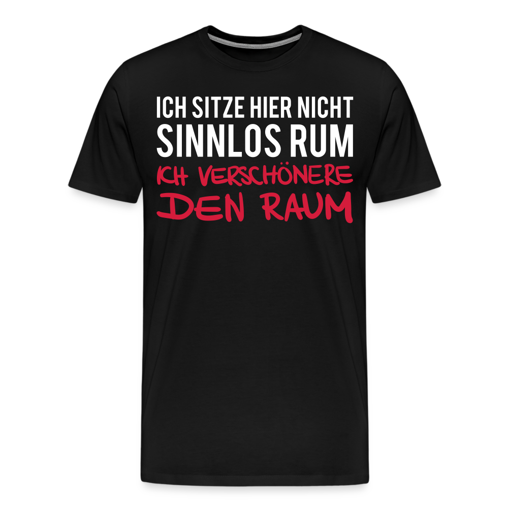 Männer Premium T-Shirt Ich sitze hier - Schwarz