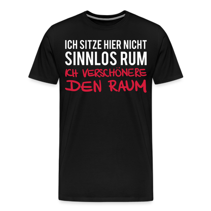 Männer Premium T-Shirt Ich sitze hier - Schwarz