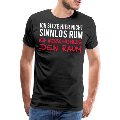 Männer Premium T-Shirt Ich sitze hier - Schwarz