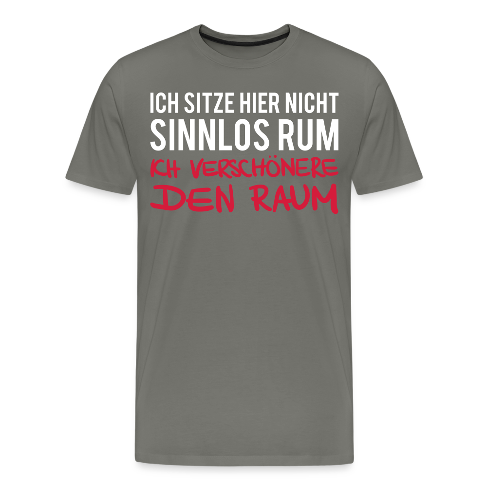 Männer Premium T-Shirt Ich sitze hier - Asphalt