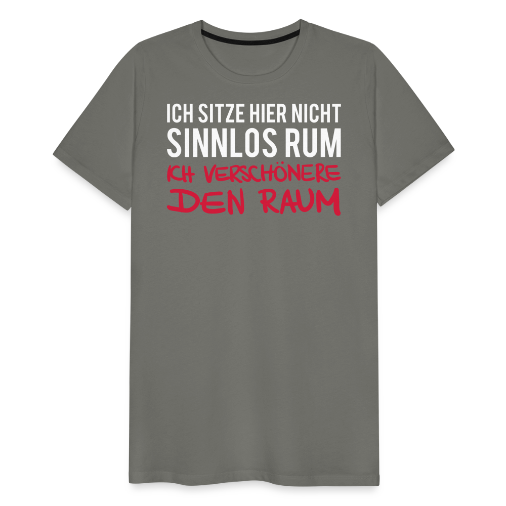 Männer Premium T-Shirt Ich sitze hier - Asphalt