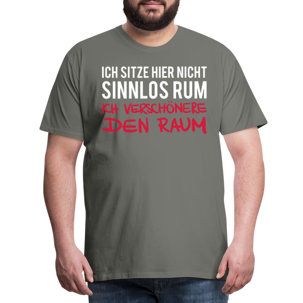 Männer Premium T-Shirt Ich sitze hier - Asphalt