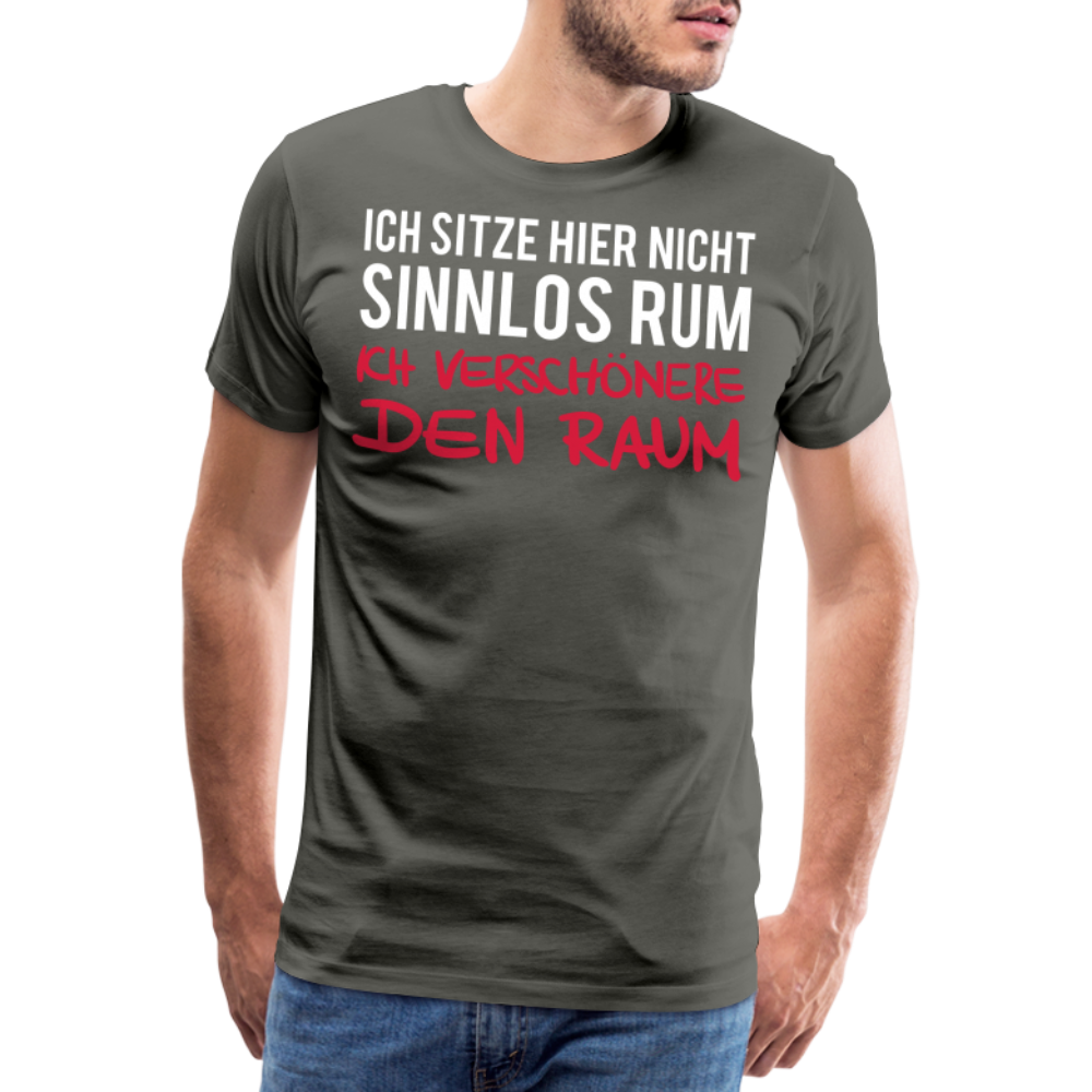 Männer Premium T-Shirt Ich sitze hier - Asphalt