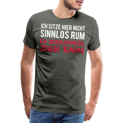 Männer Premium T-Shirt Ich sitze hier - Asphalt