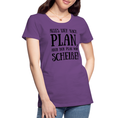 Frauen Premium T-Shirt - Nach Plan - Lila