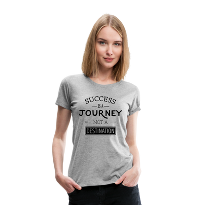 Frauen Premium T-Shirt - Success - Grau meliert