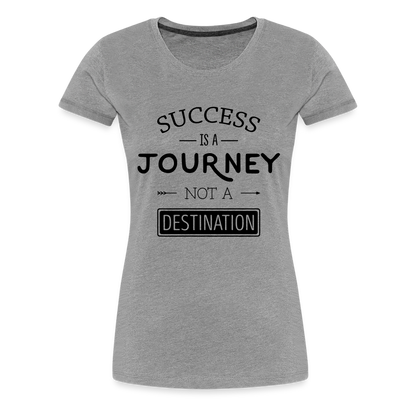 Frauen Premium T-Shirt - Success - Grau meliert