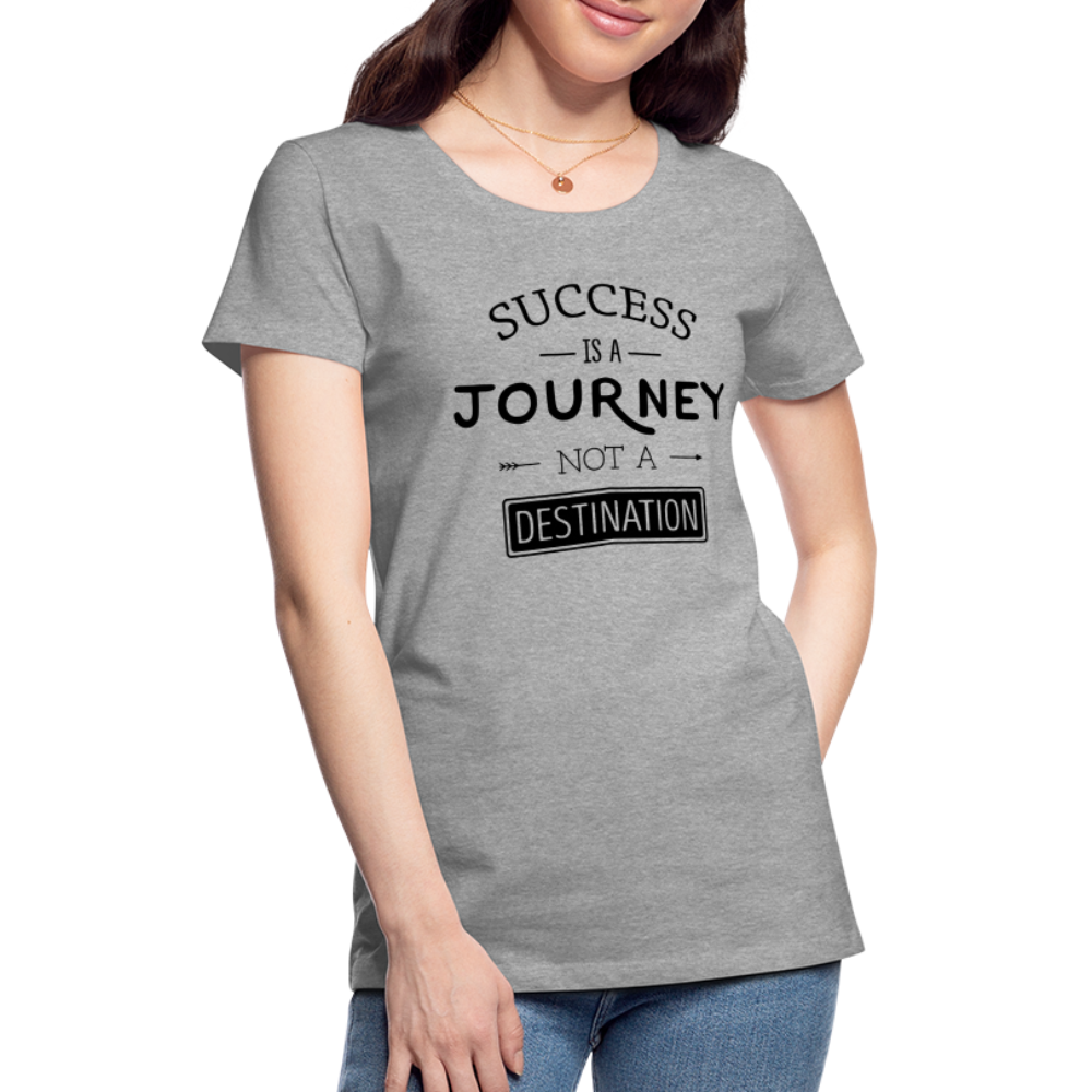 Frauen Premium T-Shirt - Success - Grau meliert