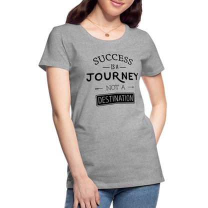 Frauen Premium T-Shirt - Success - Grau meliert