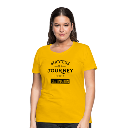 Frauen Premium T-Shirt - Success - Sonnengelb