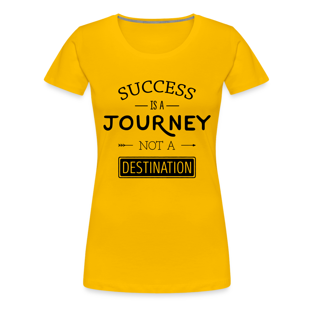 Frauen Premium T-Shirt - Success - Sonnengelb