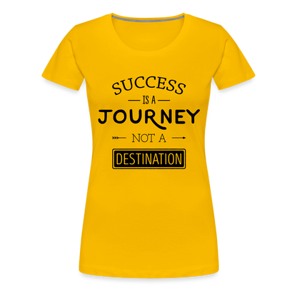 Frauen Premium T-Shirt - Success - Sonnengelb