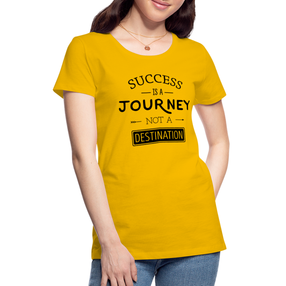 Frauen Premium T-Shirt - Success - Sonnengelb