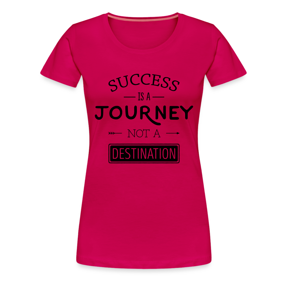 Frauen Premium T-Shirt - Success - dunkles Pink