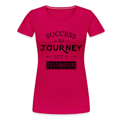 Frauen Premium T-Shirt - Success - dunkles Pink