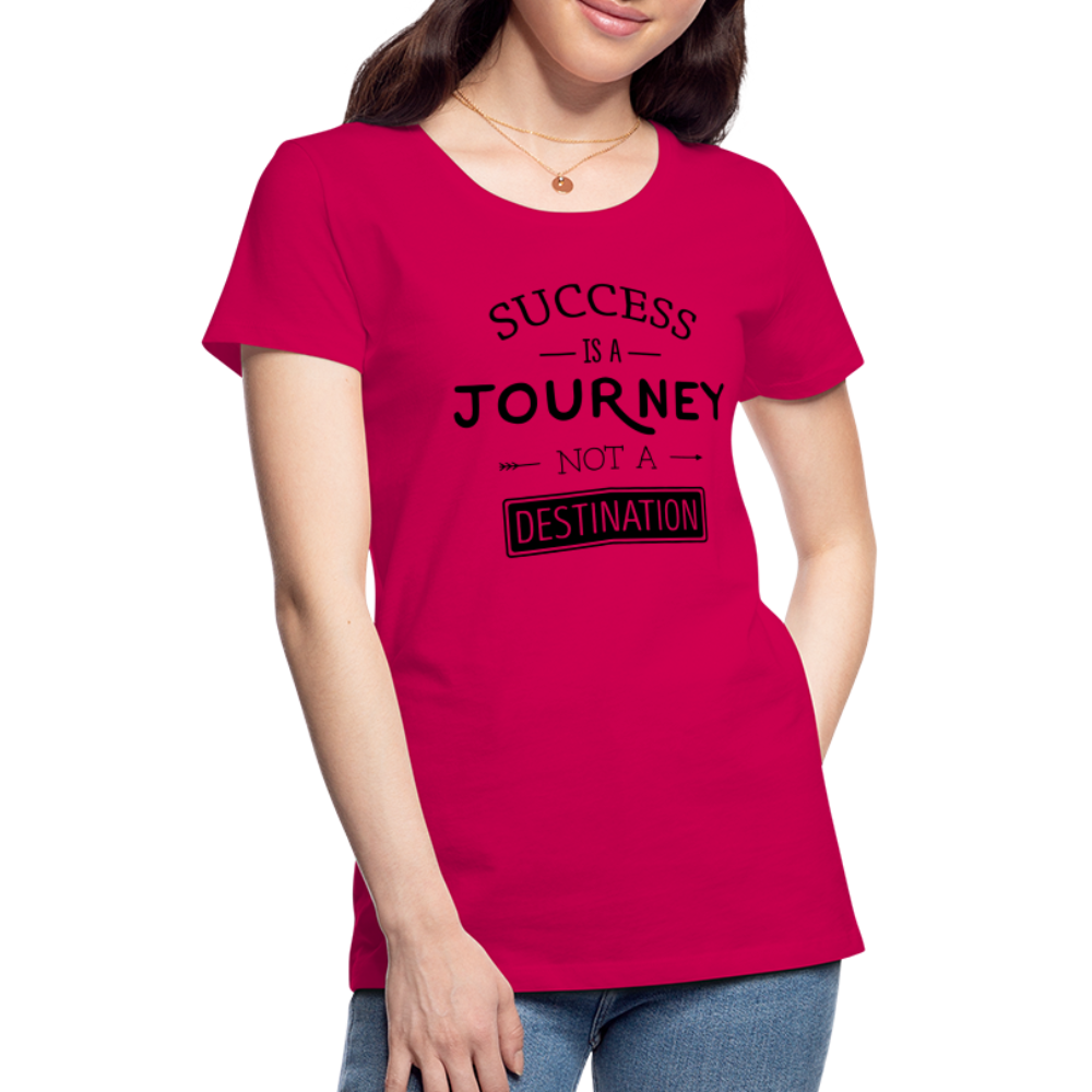 Frauen Premium T-Shirt - Success - dunkles Pink