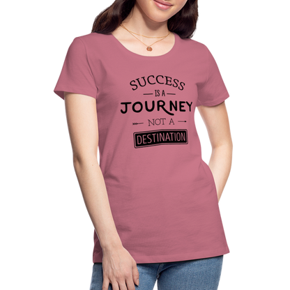 Frauen Premium T-Shirt - Success - Malve