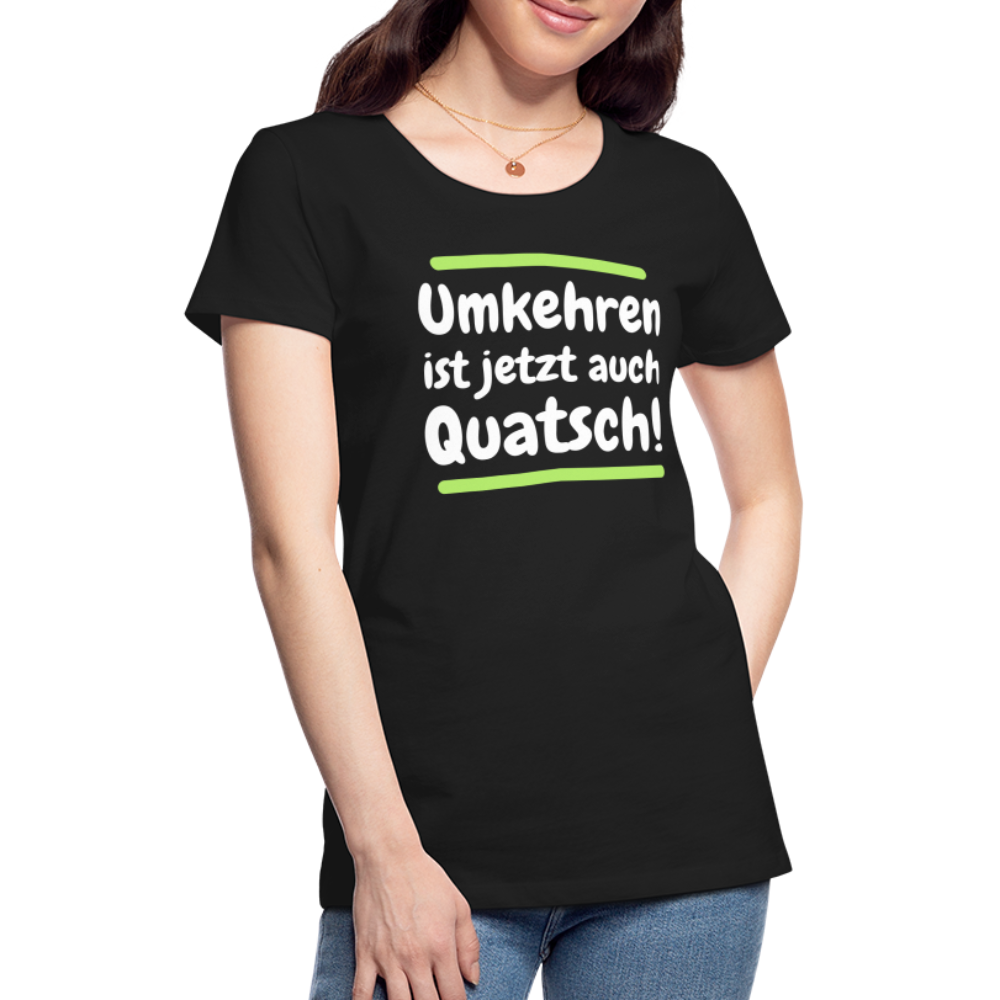 Frauen Premium T-Shirt - Umkehren - Schwarz